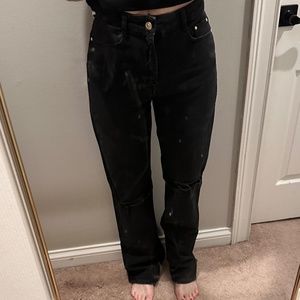 Zara new  Black high waisted jeans
